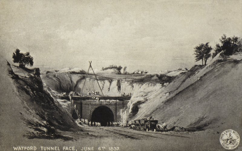 Watford Tünel Yüzü, 6 Haziran 1837 by English School