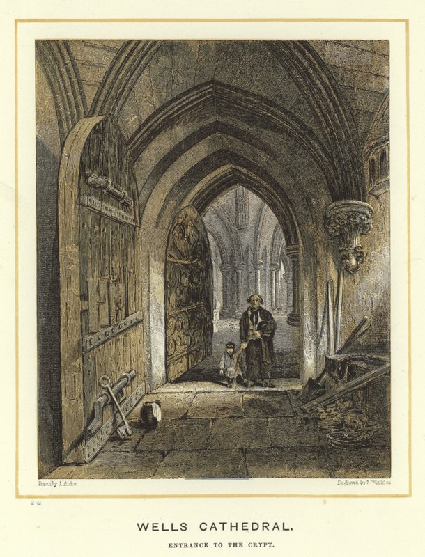 Wells Katedrali, mahzene giriş by English School