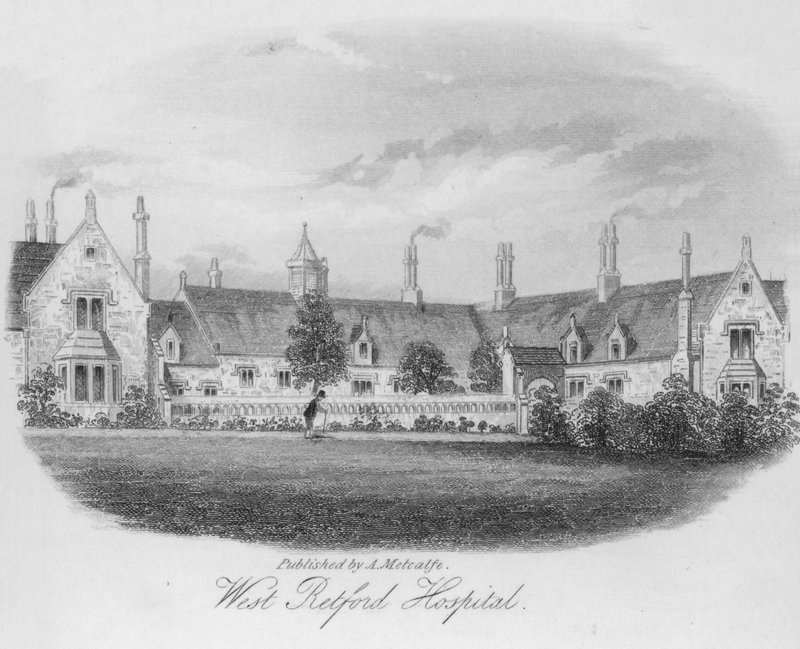 West Retford Hastanesi (gravür) by English School
