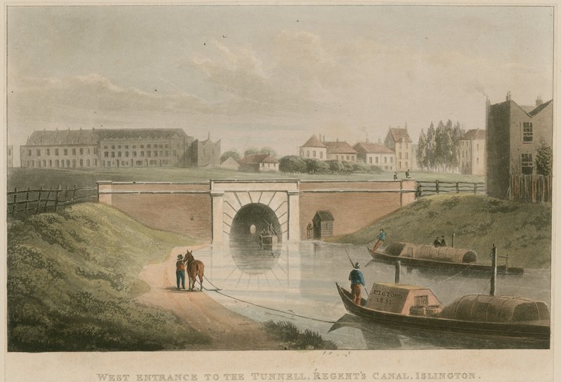 Tünelin batı girişi, Regents Canal, Islington, Londra by English School