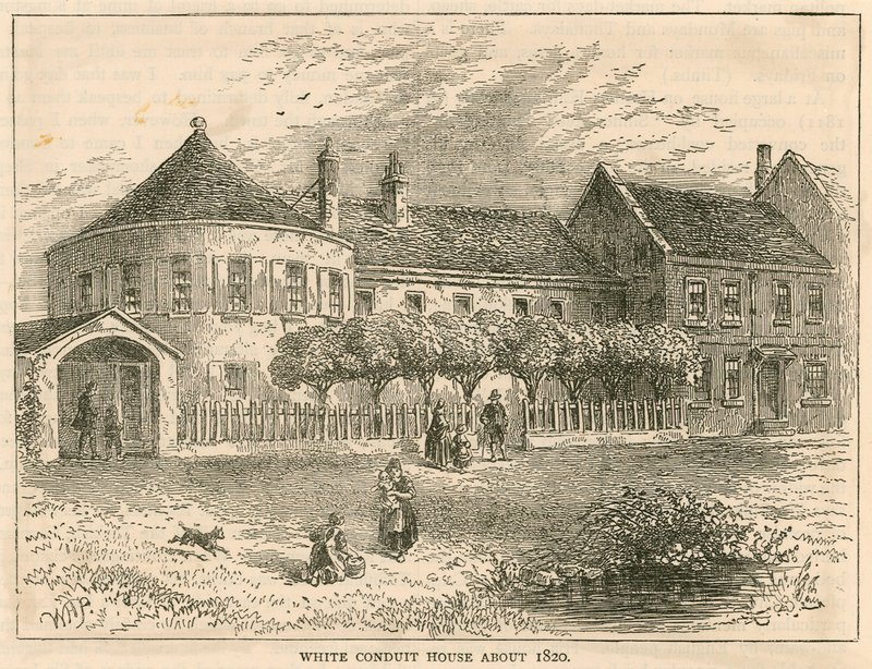 White Conduit House, Pentonville, Londra, yaklaşık 1820 by English School
