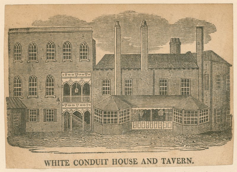 White Conduit House ve Tavern, Pentonville, Londra by English School
