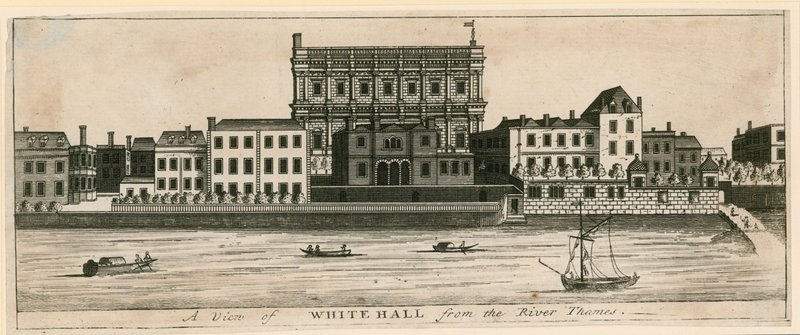 Thames nehrinden Whitehall by English School