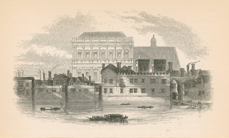 Thames nehrinden Whitehall by English School