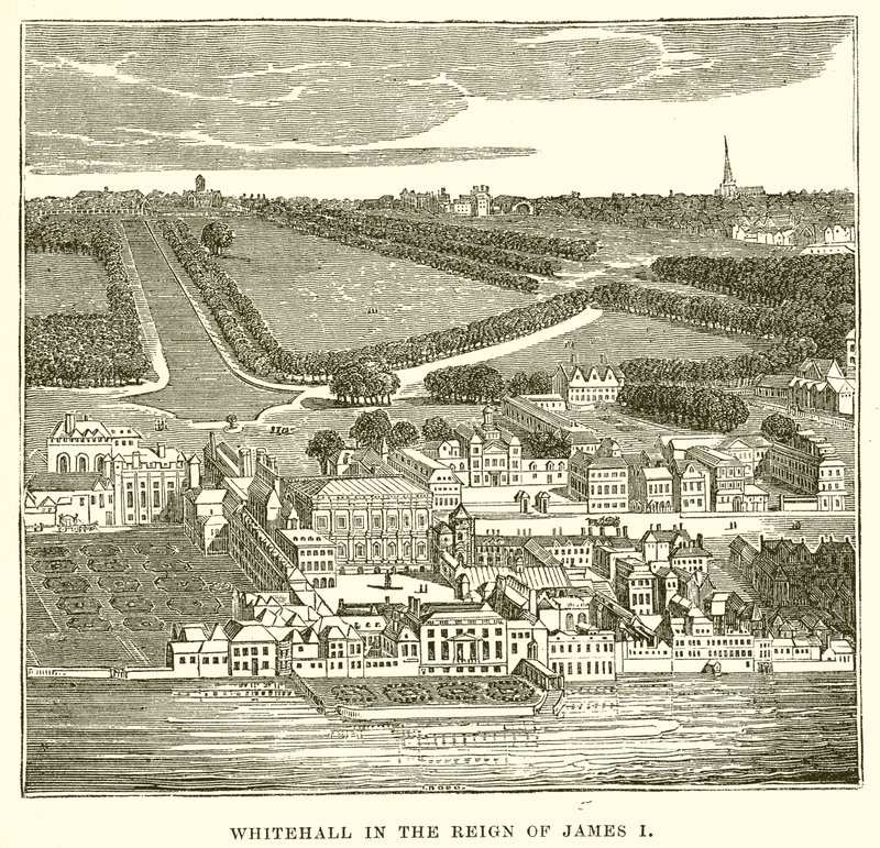 James I Saltanatında Whitehall by English School