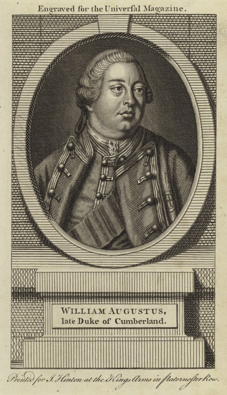 William Augustus, Cumberland 1. by English School