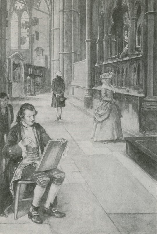 William Blake resim çizmeyi öğreniyor by English School