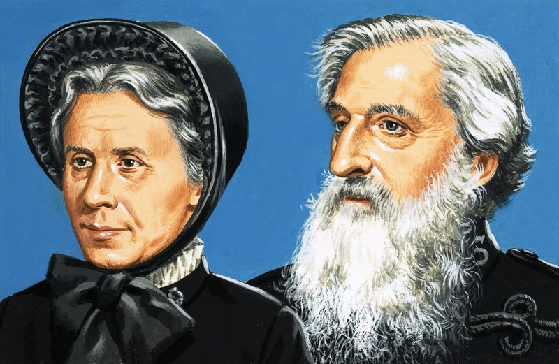 William Booth ve eşi Catherine by English School