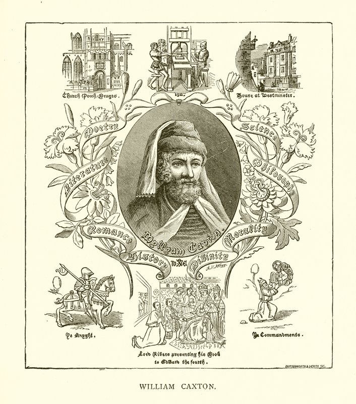 William Caxton by English School