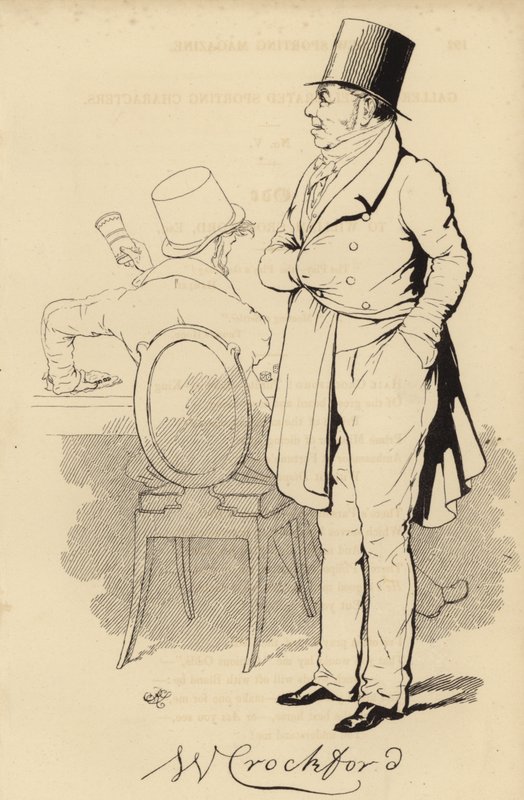 William Crockford, Londra kumar kulübü sahibi by English School