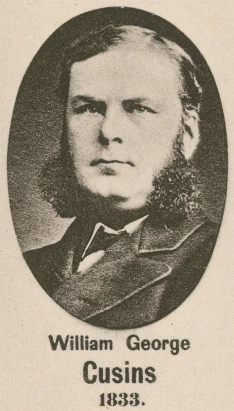 William George Cusins (gravür) by English School
