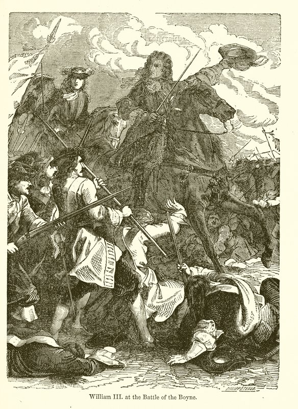 William III. Boyne savaşında by English School