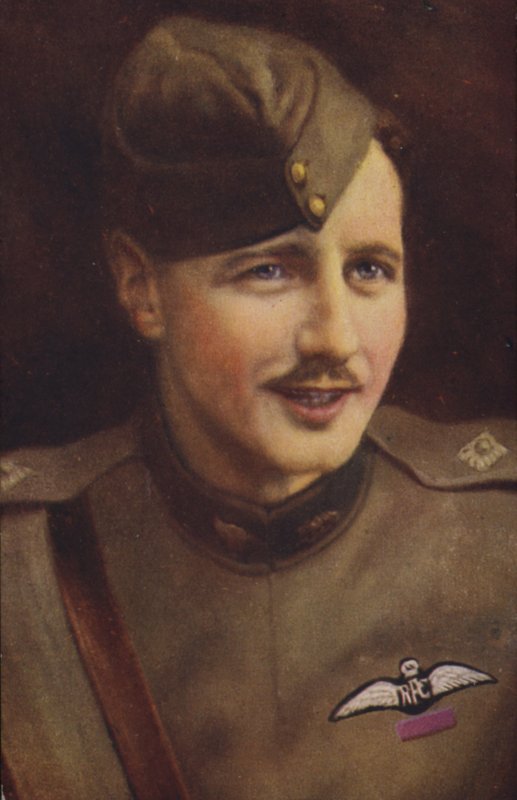 William Leefe Robinson VC (renkli taş baskı) by English School