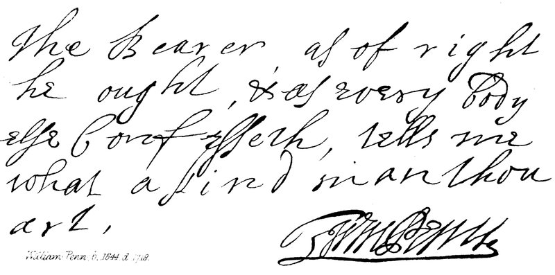 William Penn, b 1644, ö 1718 by English School