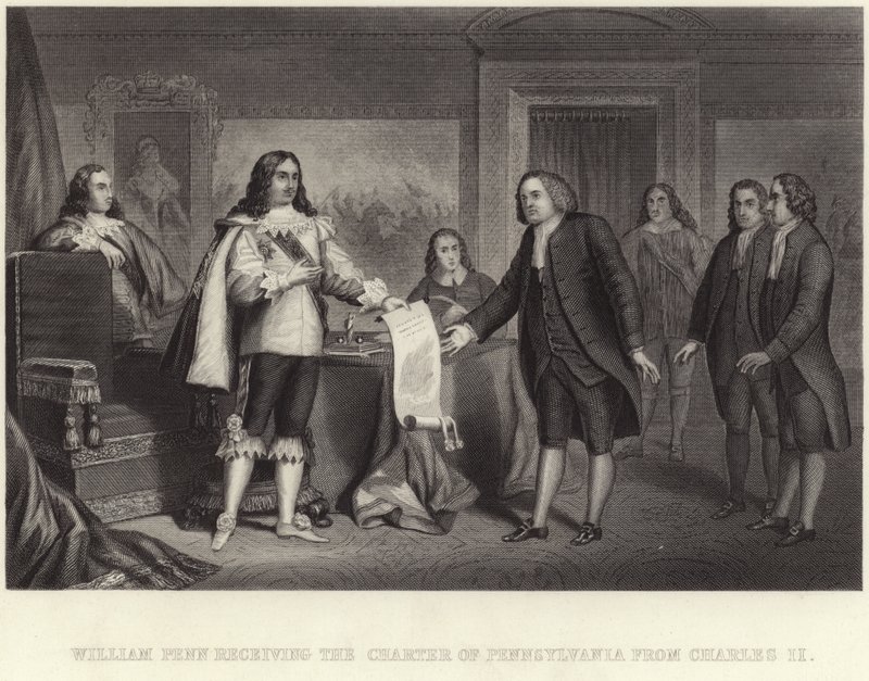 William Penn, Charles II