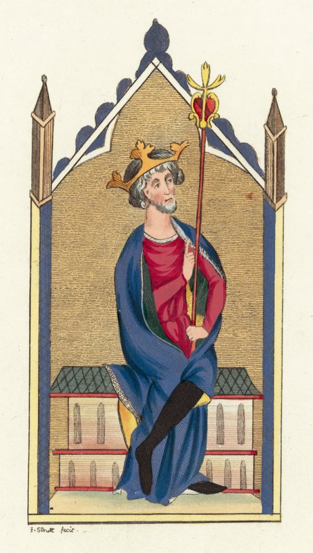 William Rufus (renkli gravür) by English School