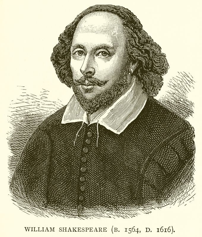 William Shakespeare (D. 1564, Ö. 1616) by English School