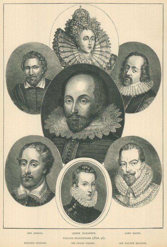 William Shakespeare ve çağdaşları by English School