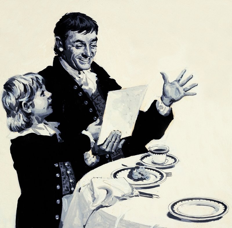 William Turner, mutlu babasına bir aslan çizimi gösteriyor by English School