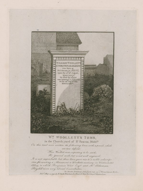 William Woolletts mezarı by English School