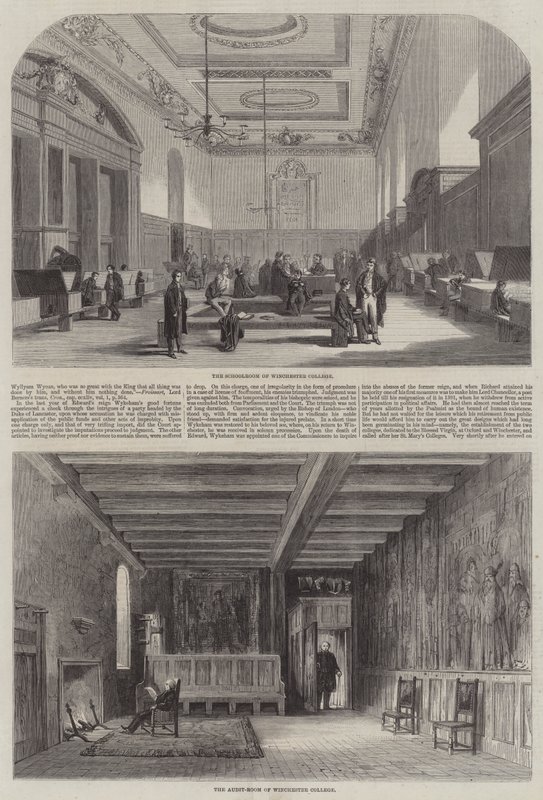 Winchester Koleji (gravür) by English School