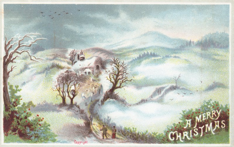 Kış Sahnesi, Noel Kartı by English School
