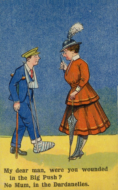 Yaralı bir askerle ilgilenen kadın (renkli taş baskı) by English School