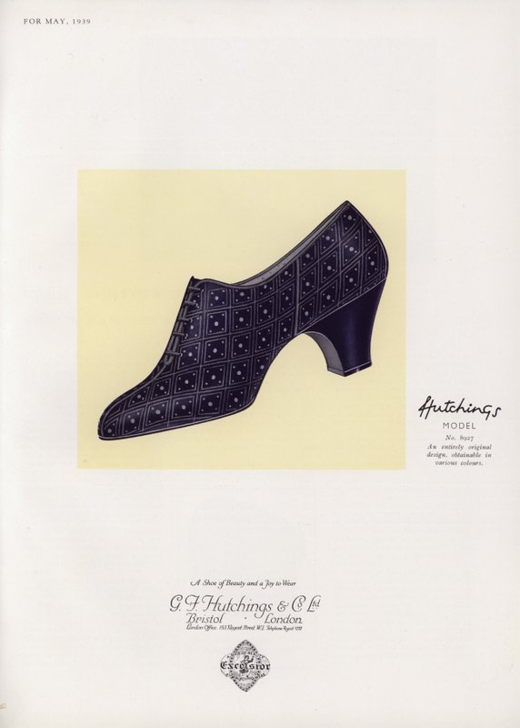 Kadın ayakkabı reklamı, 1930