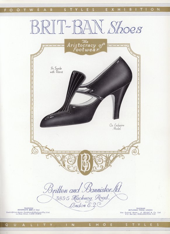 Kadın ayakkabı reklamı, 1930