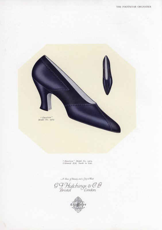 Kadın ayakkabı reklamı, 1930