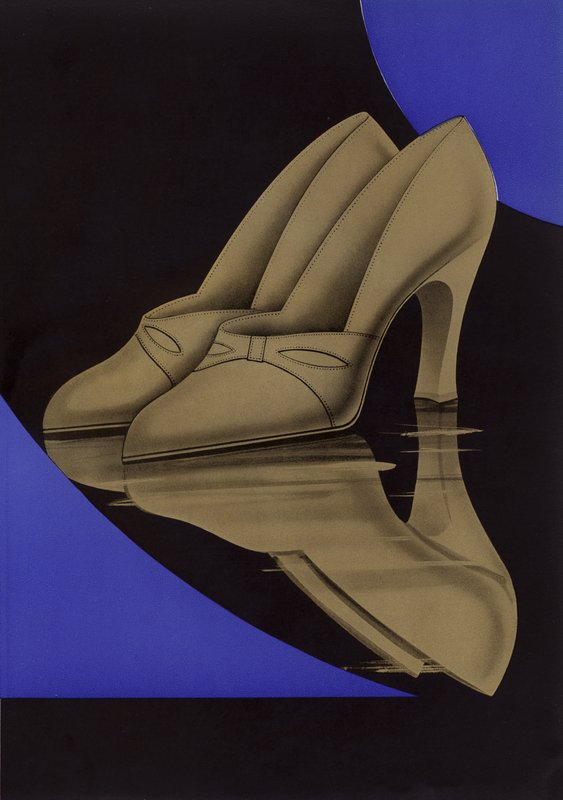 Kadın ayakkabı reklamı, 1930