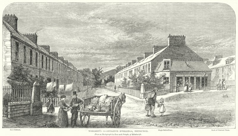 İşçi Kooperatifi Konutları, Edinburgh (gravür) by English School