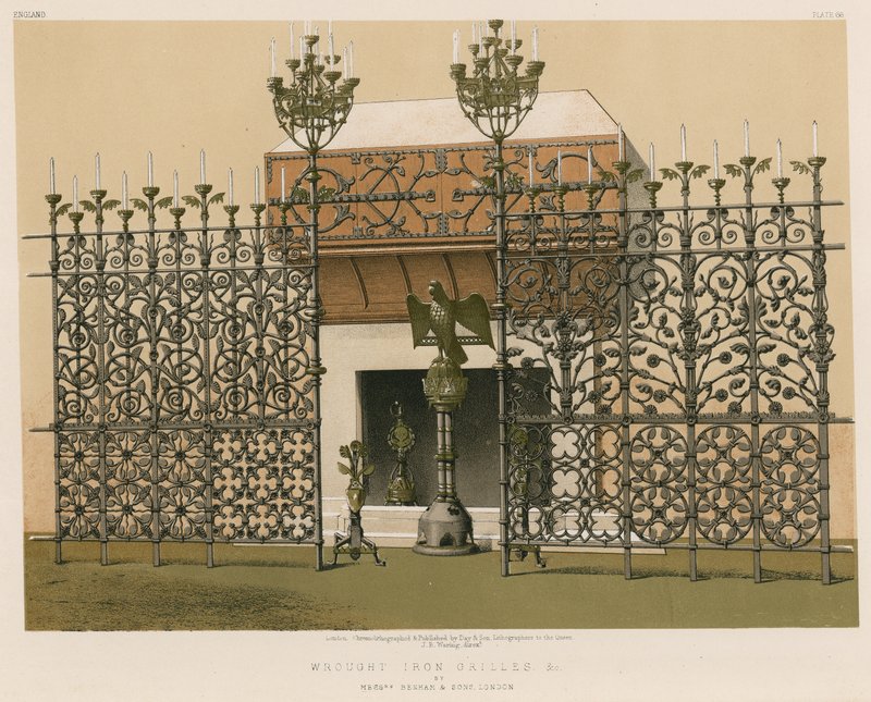 Ferforje Izgaralar ve c, Messrs Benham and Sons, Londra by English School