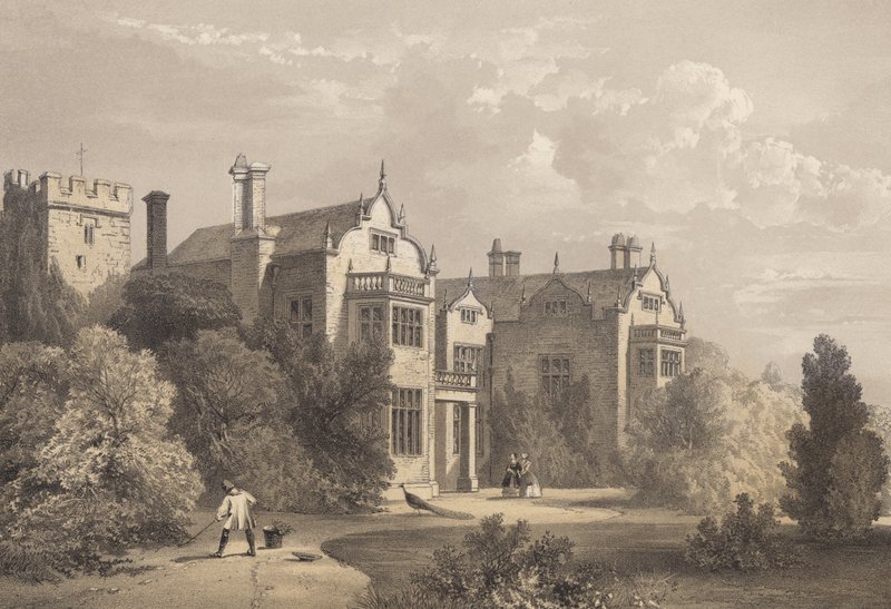 Wroxall Manastırı, Warwickshire by English School