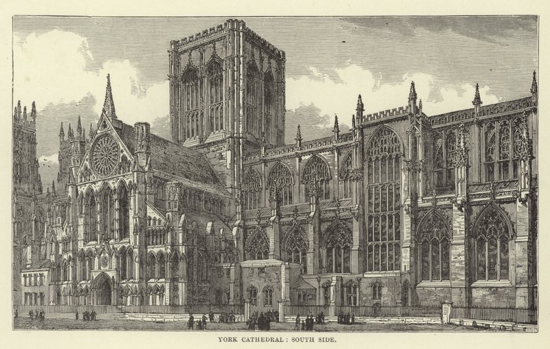 York Katedrali, güney tarafı by English School