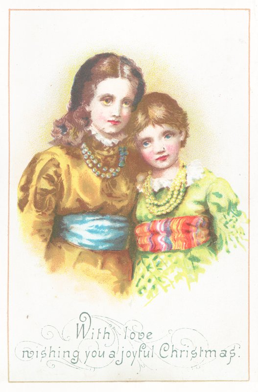 genç kızlar, noel kartı by English School