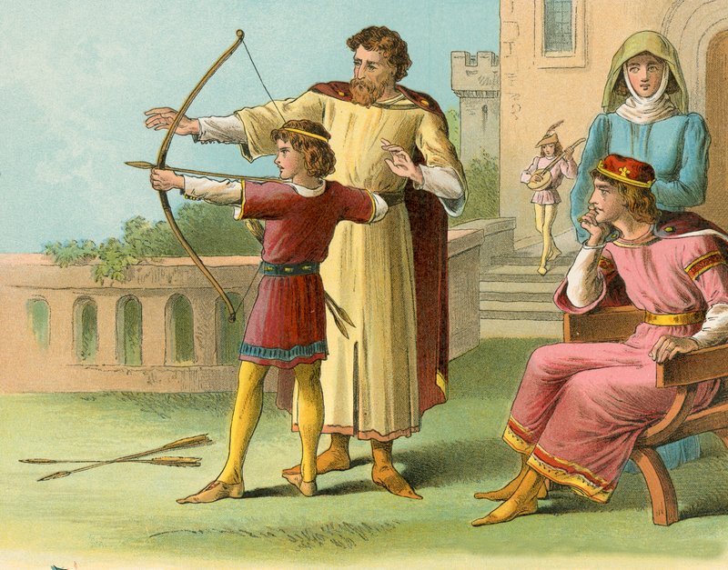 Genç Robert Bruce İngiliz sarayında eğitim görüyor by English School