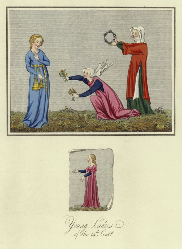 14. yüzyılın genç hanımları by English School
