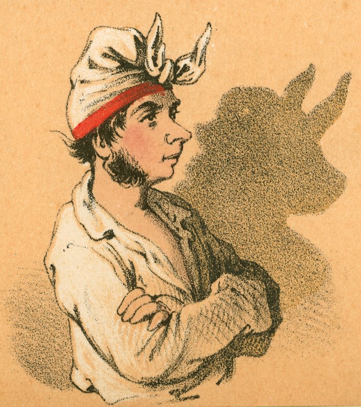 Genç adam ve boğa gölgesi by English School