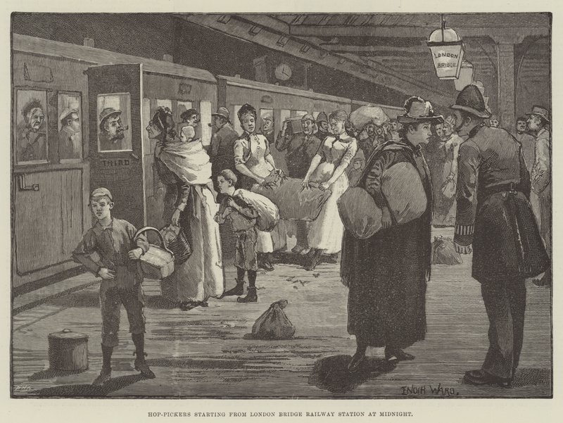 Geceyarısı Londra Köprüsü Tren İstasyonu