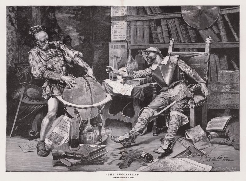 "Korsanlar" (gravür) by Enrique Serra