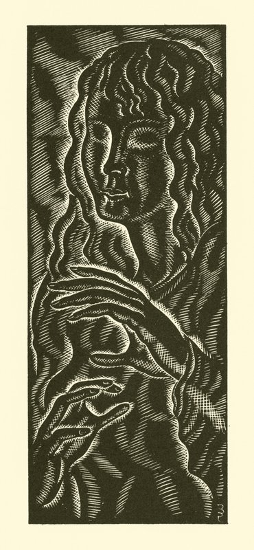 Kör kız by Eric Gill