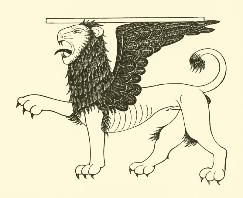 Aziz Mark Aslanı by Eric Gill