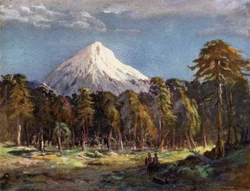 Mount Llanin, Southern Andes  by Ernest William Christmas