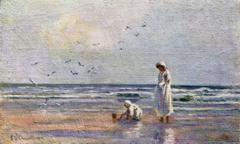 Sunny hours, Mar del Plata  by Ernest William Christmas