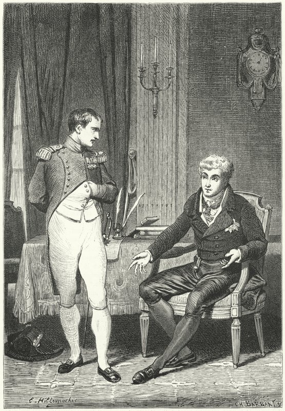 Dresden'de Napolyon ve Metternich arasında tartışma by Ernest Hillemacher
