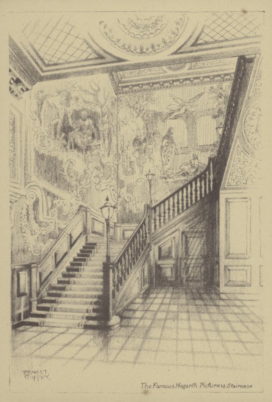 Ünlü Hogarth Resimleri ve Merdiveni by Ernest Coffin