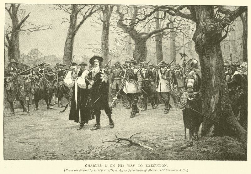 Charles I idama giderken by Ernest Crofts