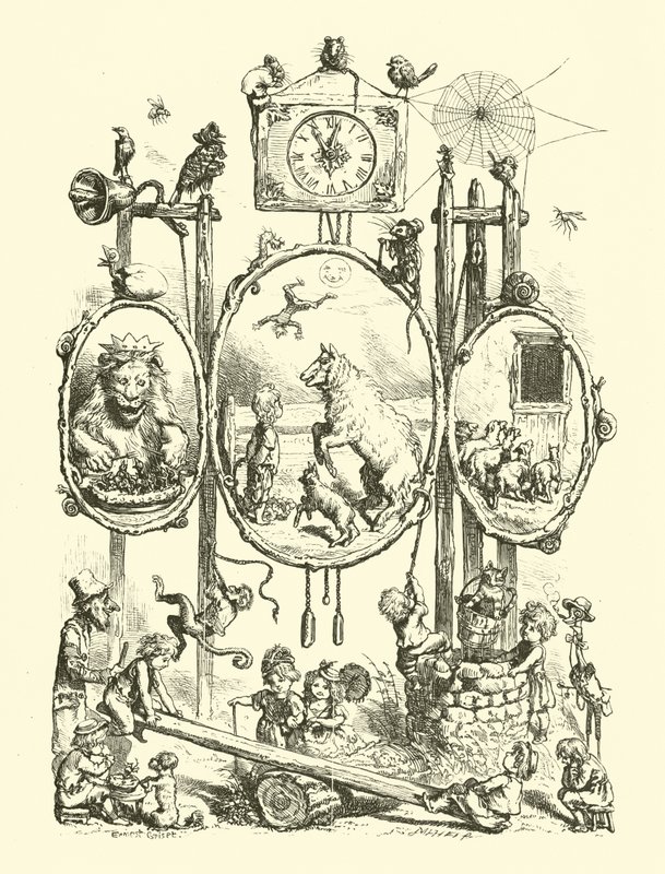 Ulusal Tekerlemeler, Frontispiece by Ernest Henry Griset