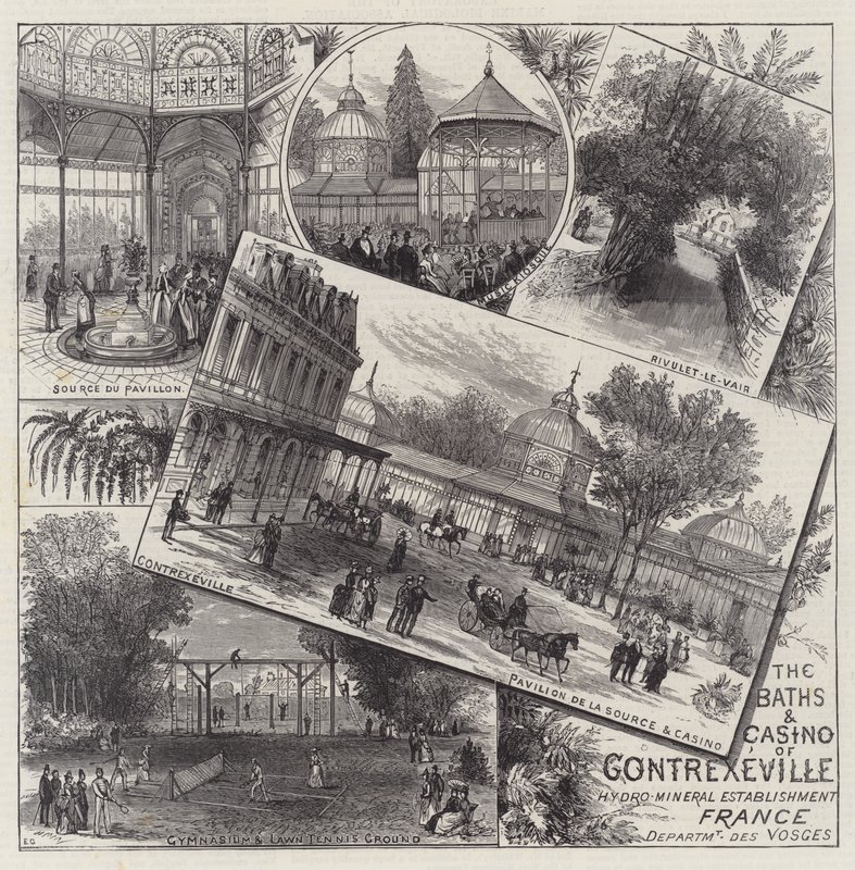 Contrexeville Hamamları ve Kumarhanesi by Ernest Henry Griset